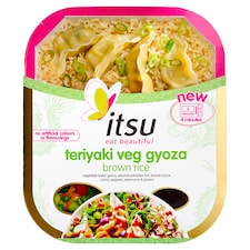 Itsu Teriyaki Veg Gyoza Brown Rice 395g