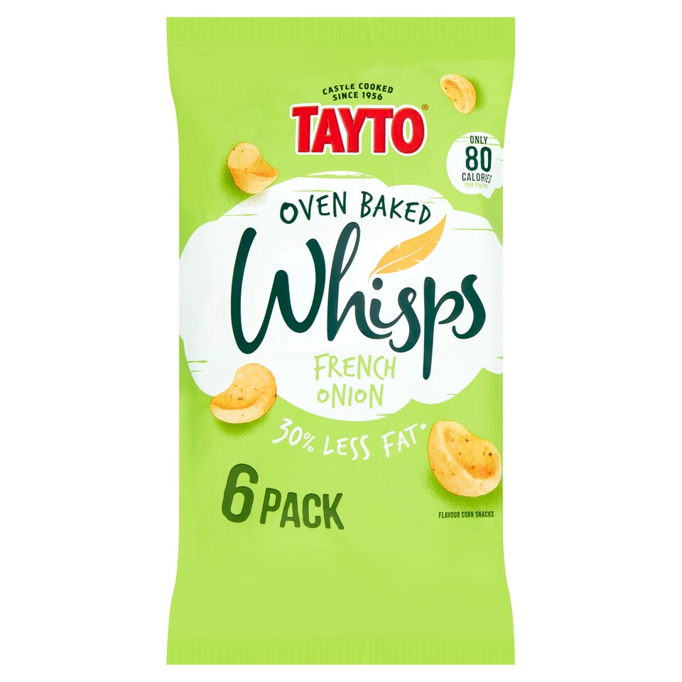 Tayto Whisps French Onion Snacks 6 Pack