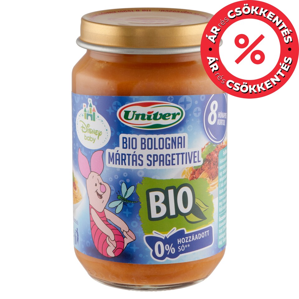 Univer Organic Bolognese Sauce with Spaghetti Food for Babies 8+ Months 163 g