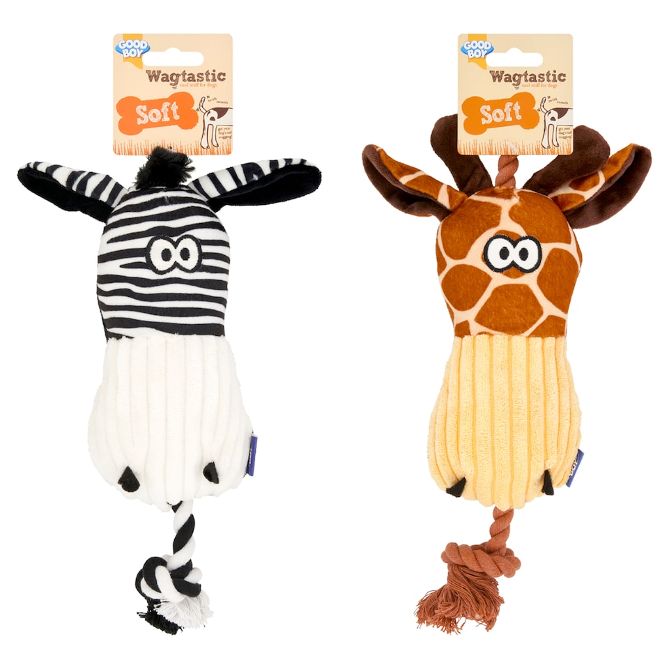 image 1 of Good Boy Soft Hug Tug Heads Dog Toy
