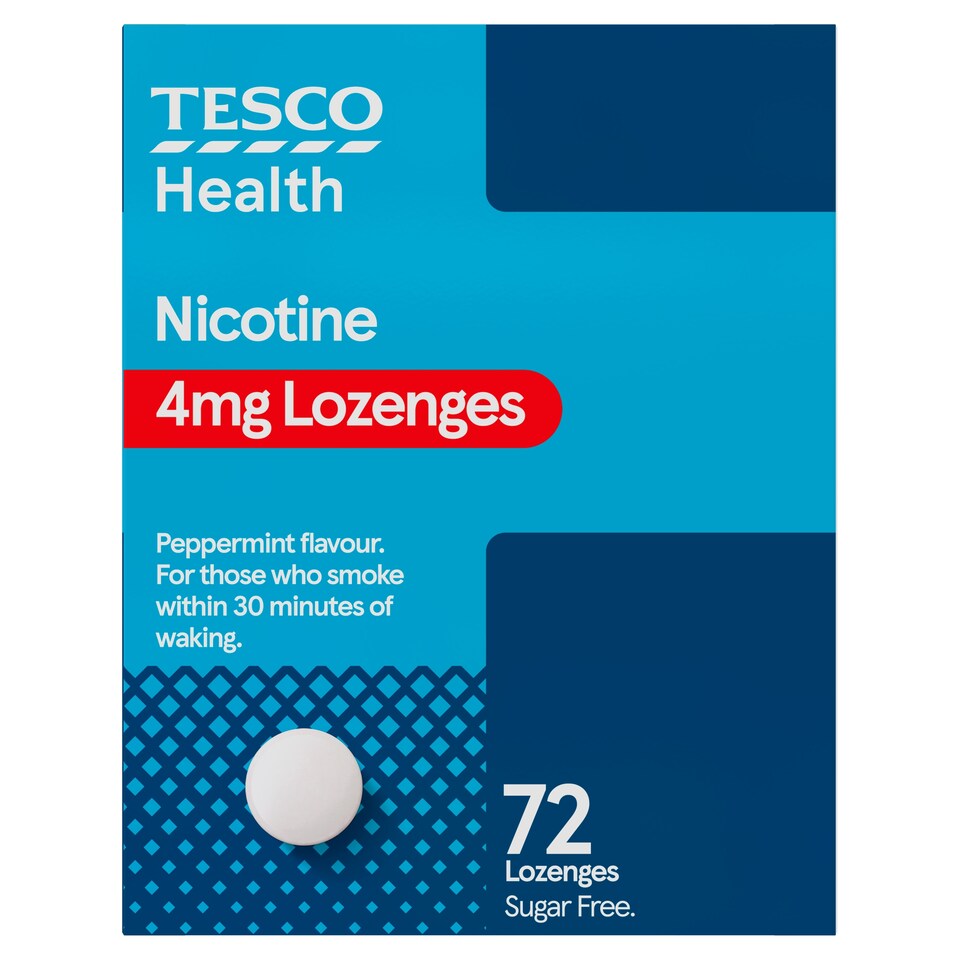 Tesco Nicotine 4Mg Lozenges 72S