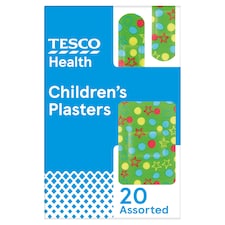Tesco Health Children's Assorted Plasters 20 Pack
