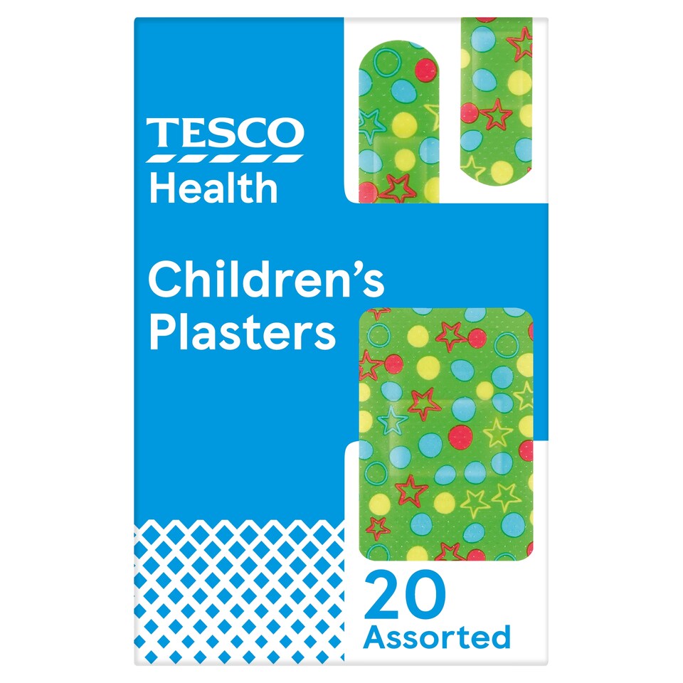 Tesco Health Children's Assorted Plasters 20 Pack
