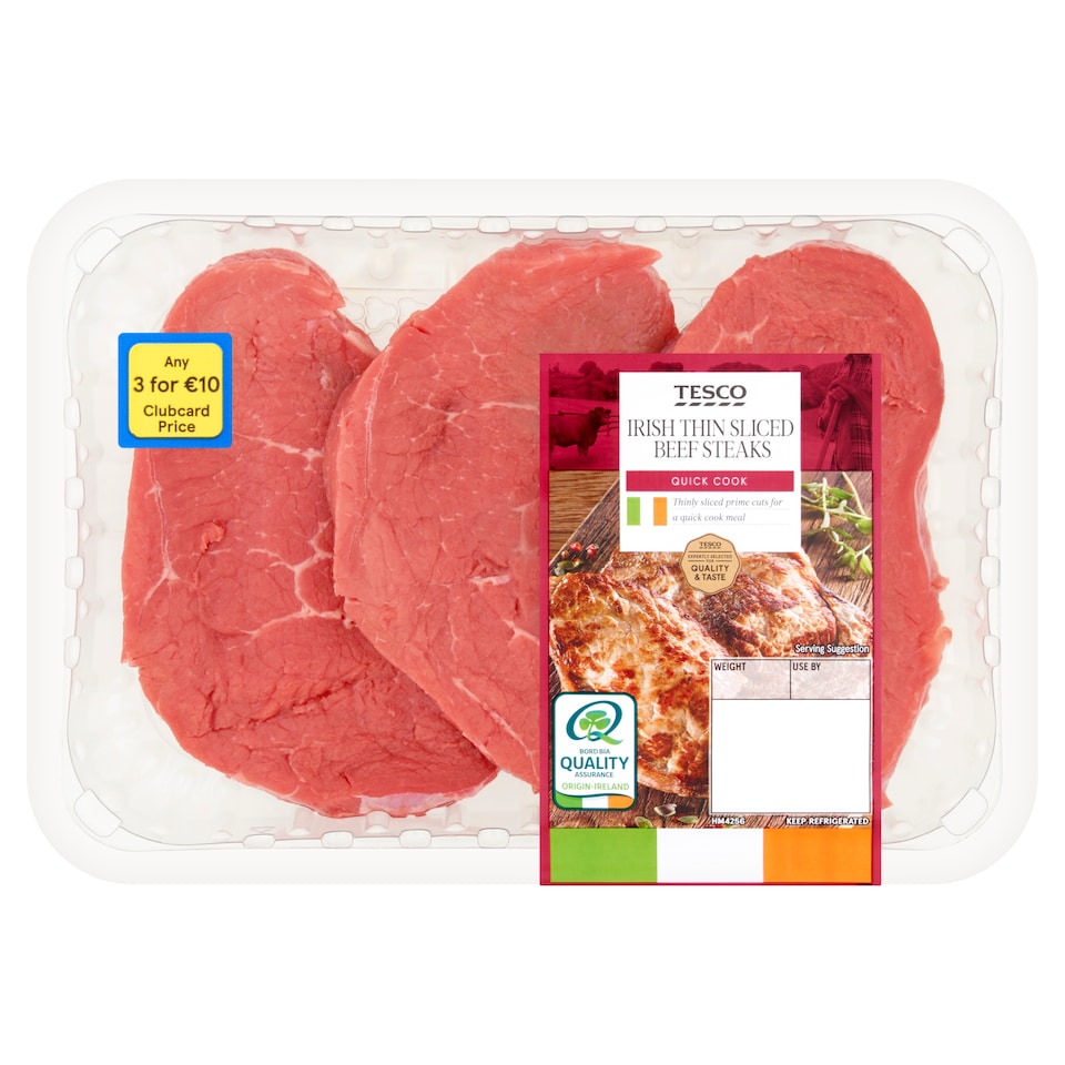 Tesco Thin Sliced Steak 300G