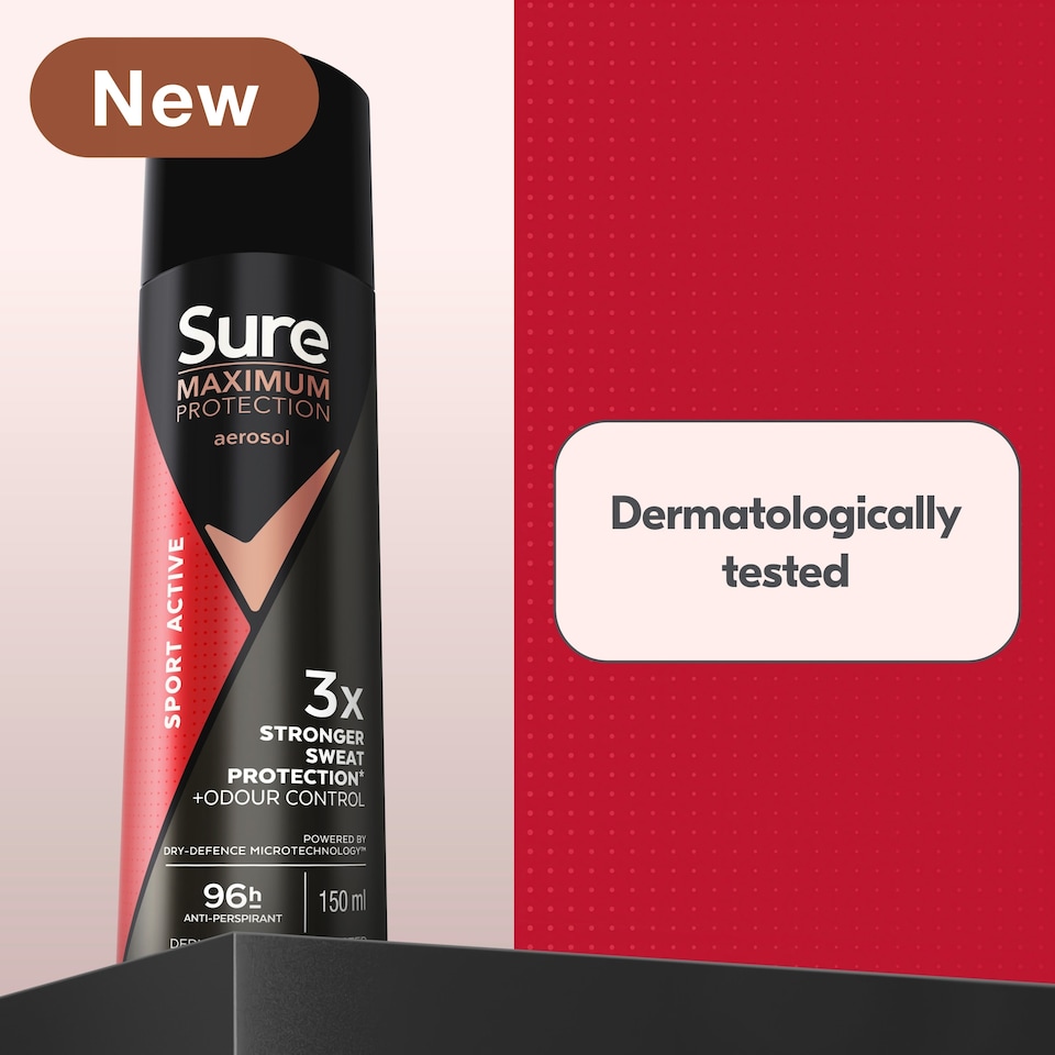 image 1 of Sure Men Maximum Protection 96h Sport Active Antiperspirant Deodorant 150ml