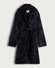 image 4 of F&F Fleece Shawl Collar Dressing Gown in Navy
