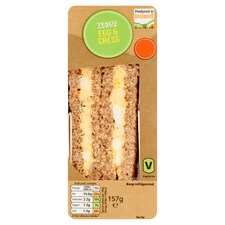 Express Tesco Egg Cress Sandwich