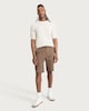 image 2 of F&F Cotton Rich Cargo Shorts in Tobacco