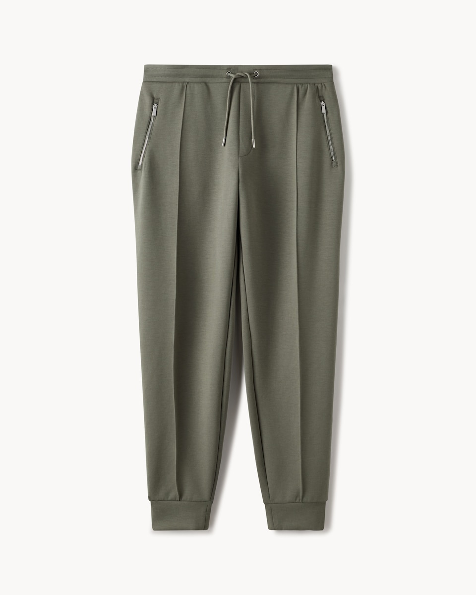 image 1 of F&F Slim Fit Cuffed Joggers in Green