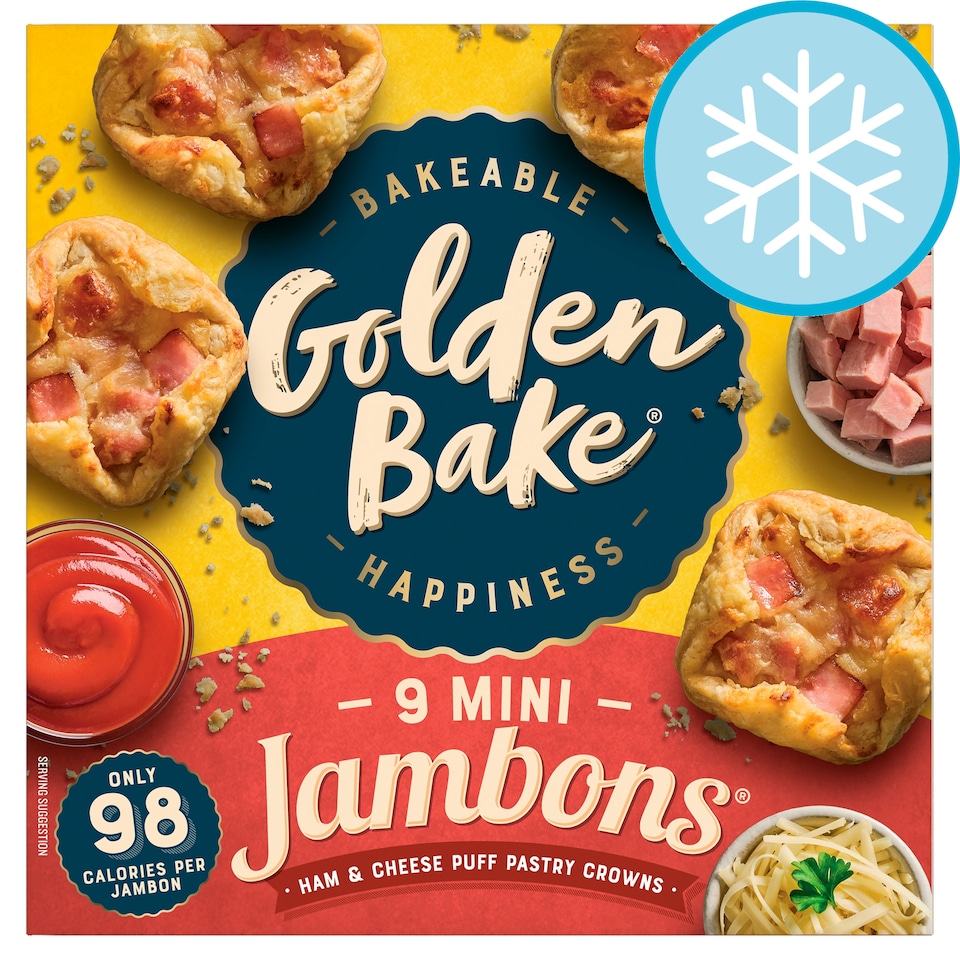 Golden Bake 9 Mini Ham And Cheese Jambon