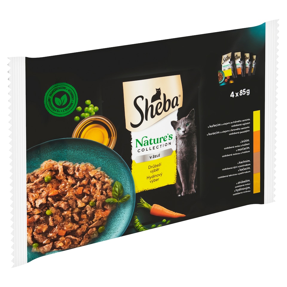 Sheba Nature's Collection Poultry Selection in Jelly 4 x 85g (340g)