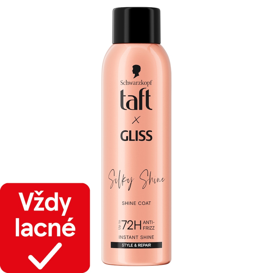 obrázok 1 z Taft X Gliss Silky Shine Lesk na vlasy v spreji 150 ml