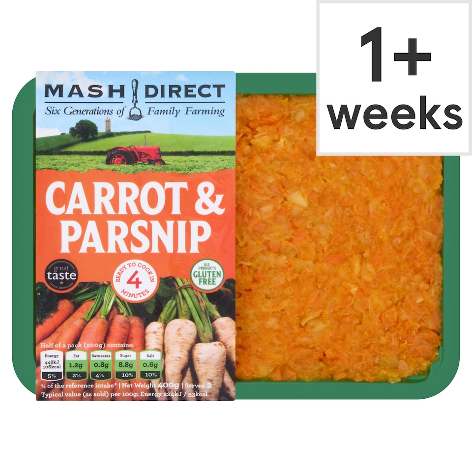 Mash Direct Carrot & Parsnip Mash 400G