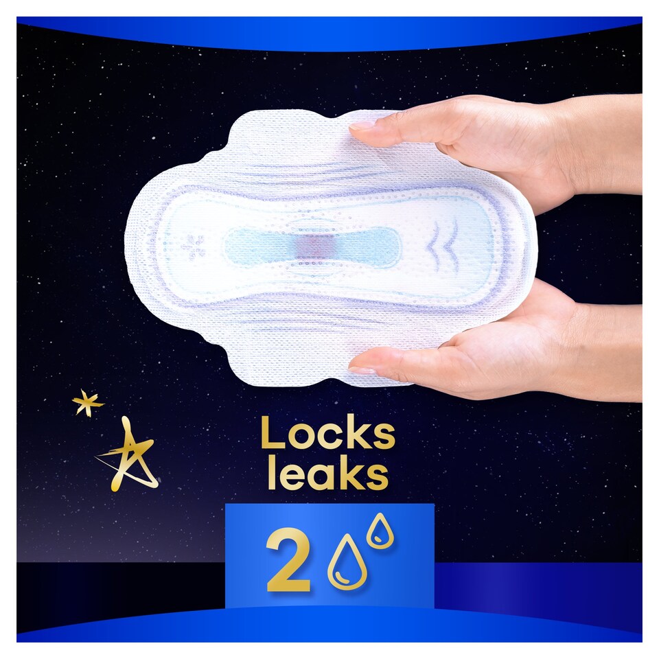 image 1 of Always Ultra Secure Night Time S/Twls With Wings 18
