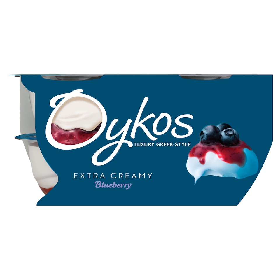 image 1 of Oykos Blueberry Luxury Greek Style Yoghurt Dessert 4x110g