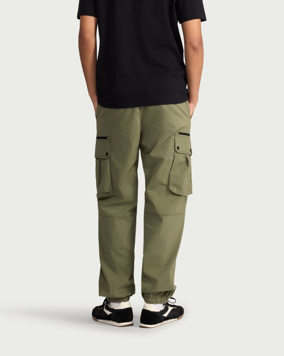 image 1 of F&F Cotton Rich Cargo Trousers in Khaki
