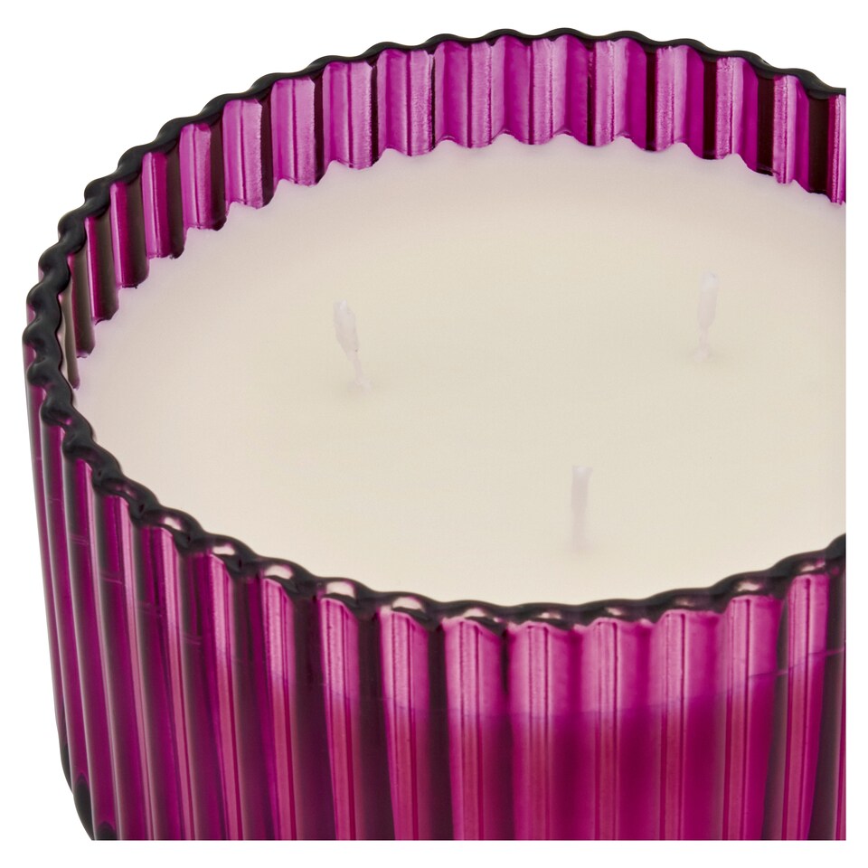 image 1 of F&F Home Frosted Rosehip & Damson Multiwick Winter Candle 420G