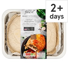 Tesco Finest Chicken Wellingtons With a Pork, Caramelised Onion & Mushroom Stuffing 592g