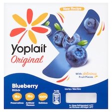 Yoplait Original Blueberry Yoghurt 4 X 125G