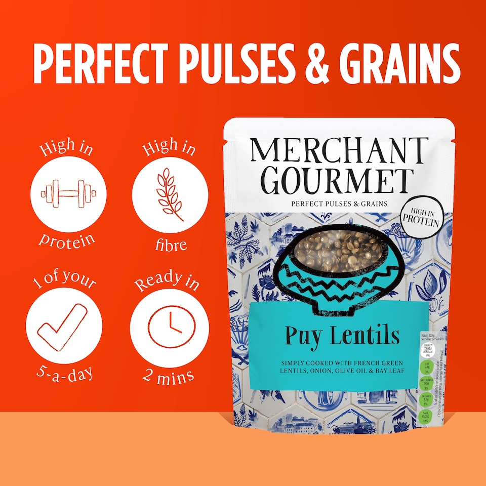 image 1 of Merchant Gourmet Puy Lentils Ready To Eat 250G