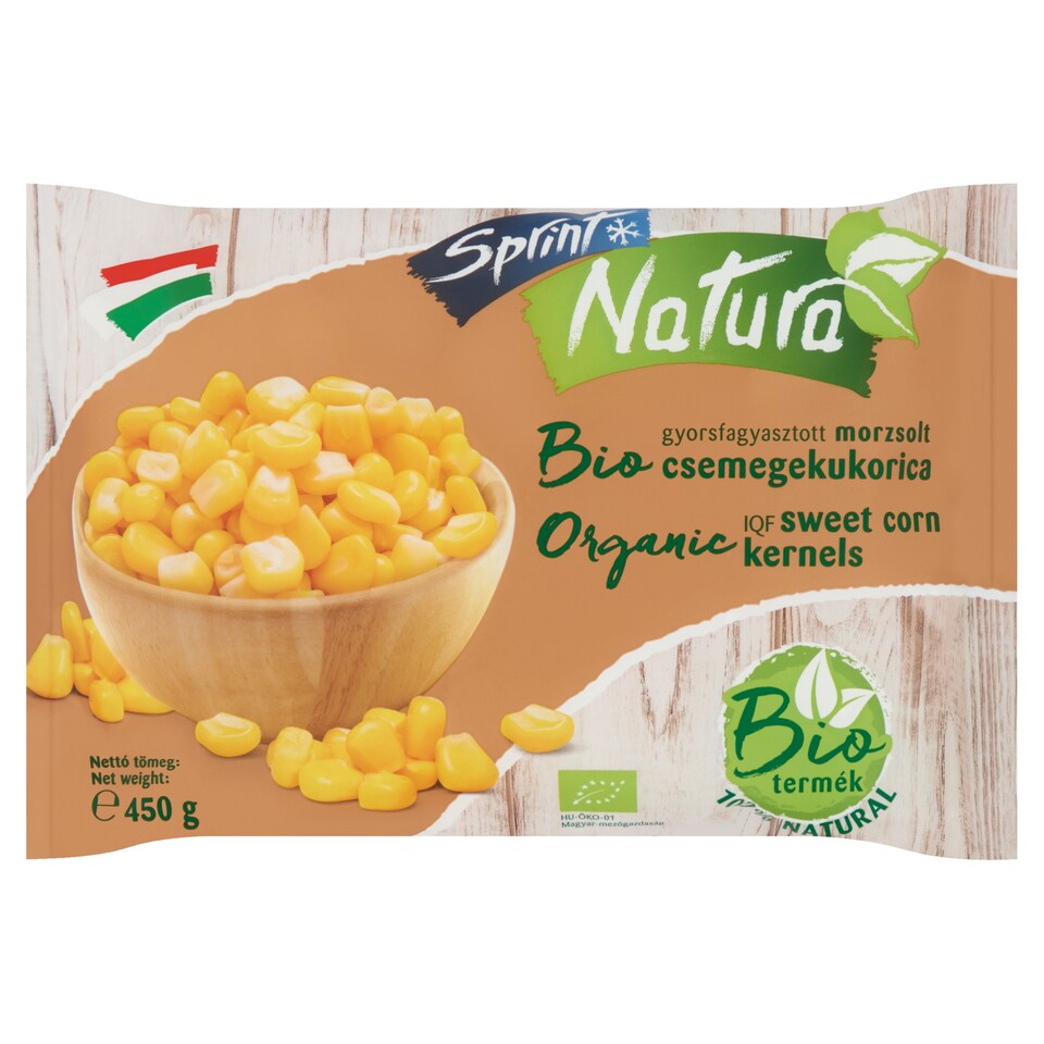 Sprint Natura BIO gyorsfagyasztott morzsolt csemegekukorica 450 g