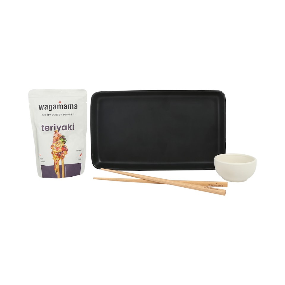 image 1 of Wagamama Gyoza Serve And Dip Gift Set With Teriyaki Sauce