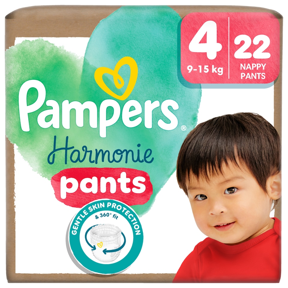 Pampers Harmonie Bugyipelenka, 4 Méret, 22 db Pelenka, 9kg-15kg  1. kép