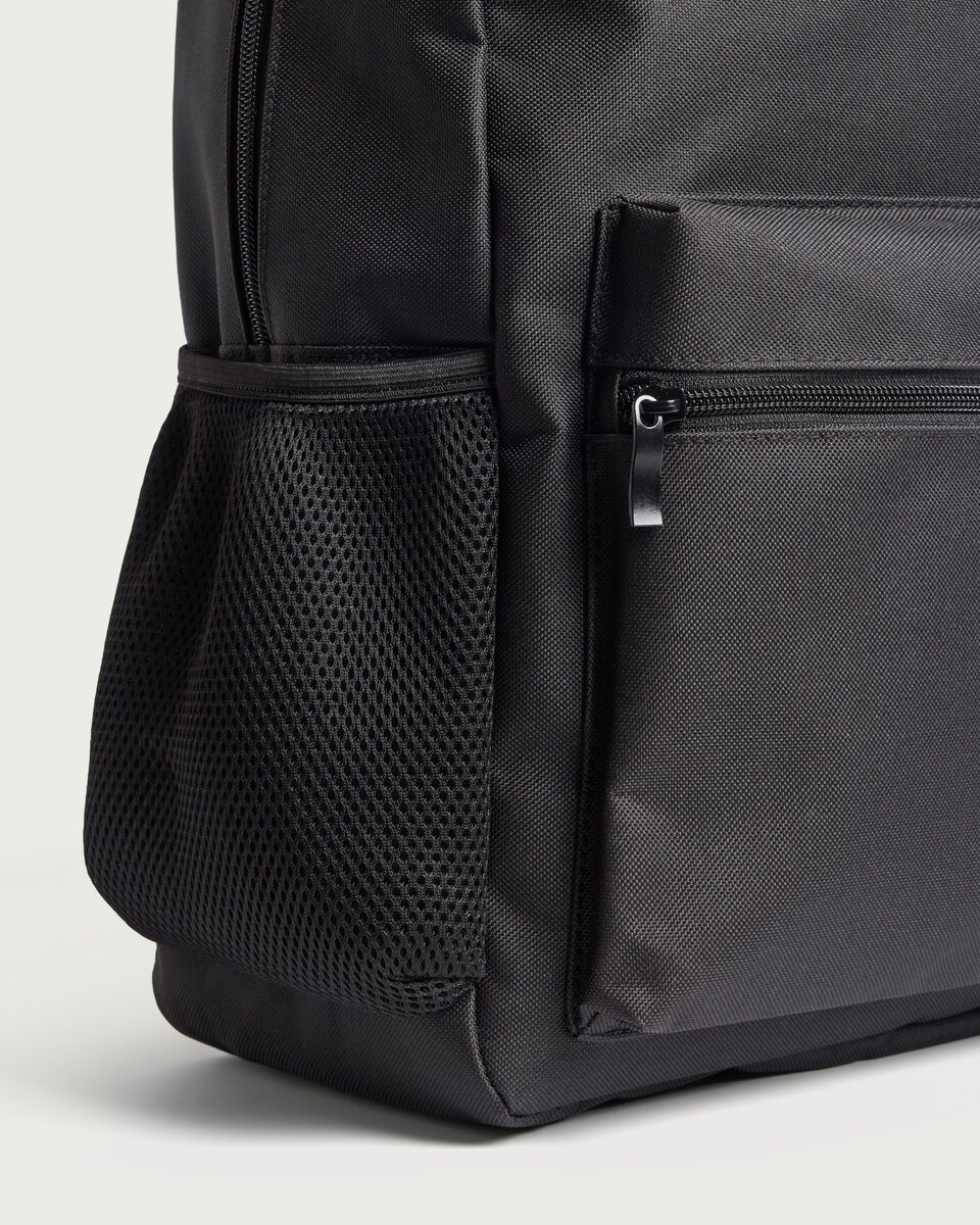 image 1 of F&F Boys Plain Backpack in Black