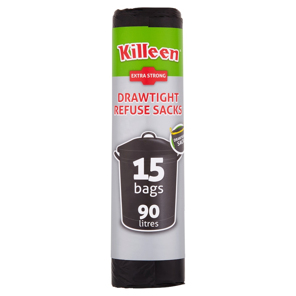 Killeen Premium Drawtight Refuse Sacks 15