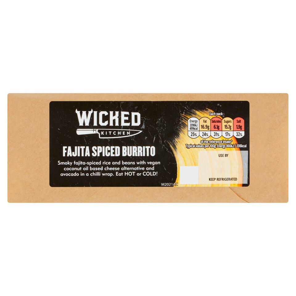 Wicked Kitchen Fajita Spiced Burrito