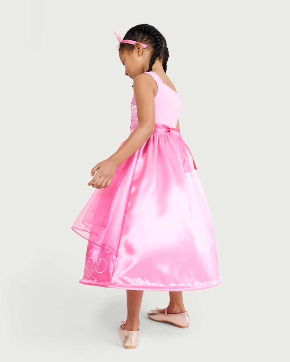image 1 of F&F Girls 2-Piece Princess Fancy Dress Costume and Tiara in Pink