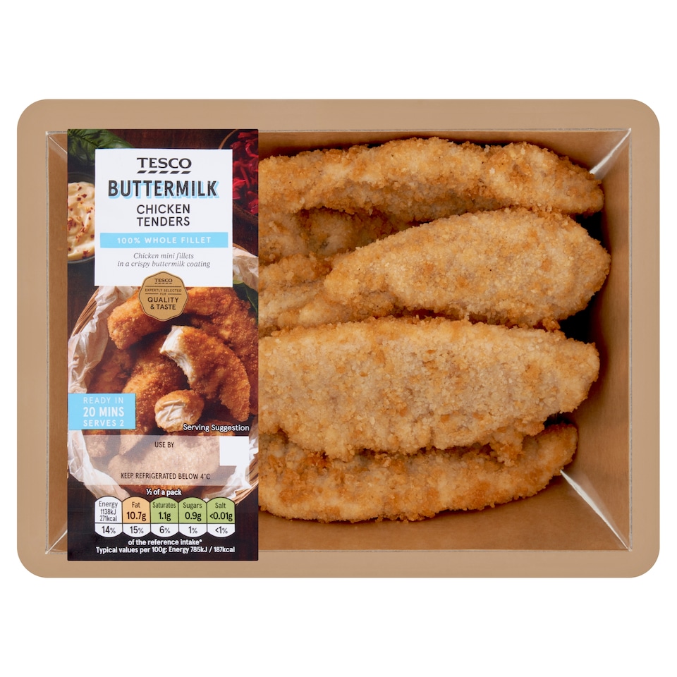 Tesco Buttermilk Chicken Tenders 320g