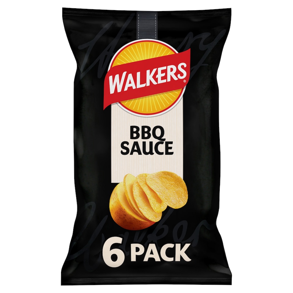 image 1 of Walkers BBQ Multipack Crisps 6 x 25g