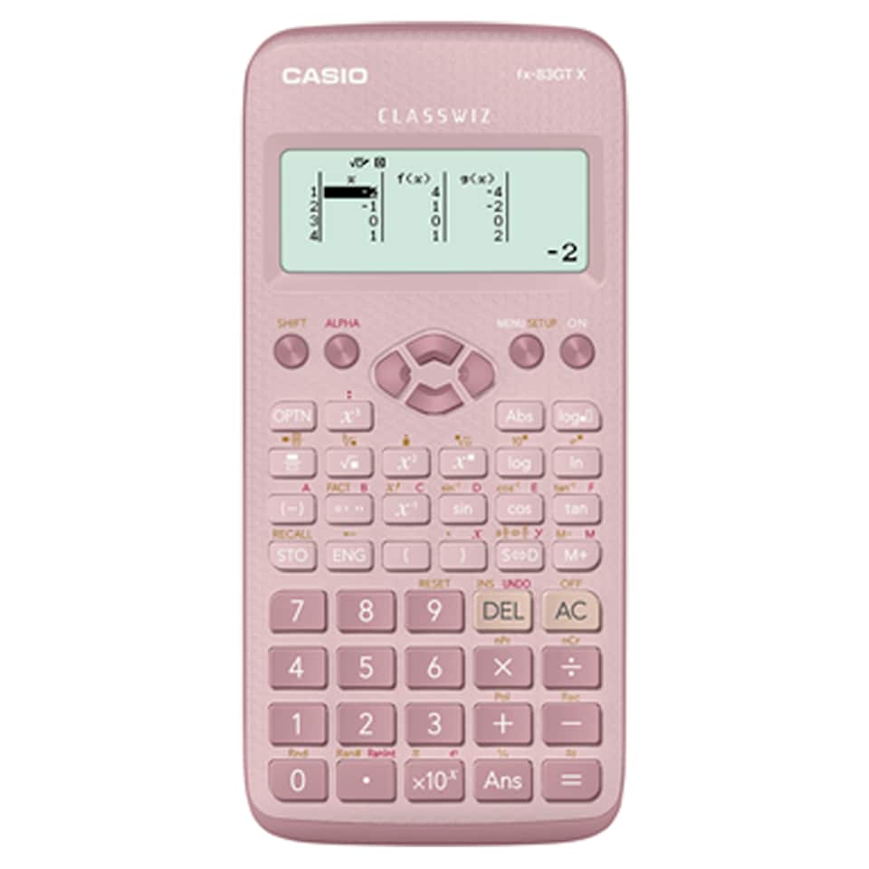 image 1 of Casio Fx 83 Gtx Scientific Calculator Pink