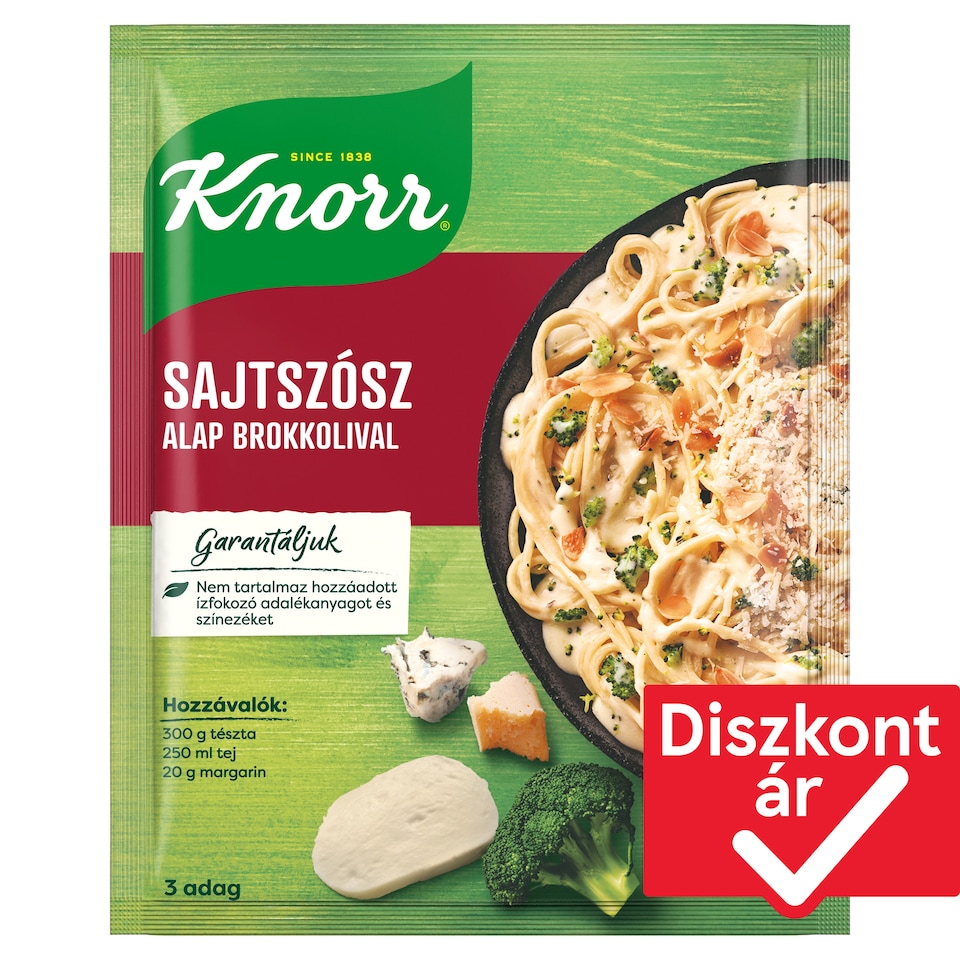Knorr sajtszósz alap brokkolival 29 g