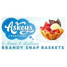 Askeys 6 Brandy Snap Baskets 150G