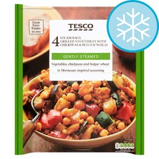 Tesco Chickpea Bulgur Wheat And Mixed Vegetables 600G