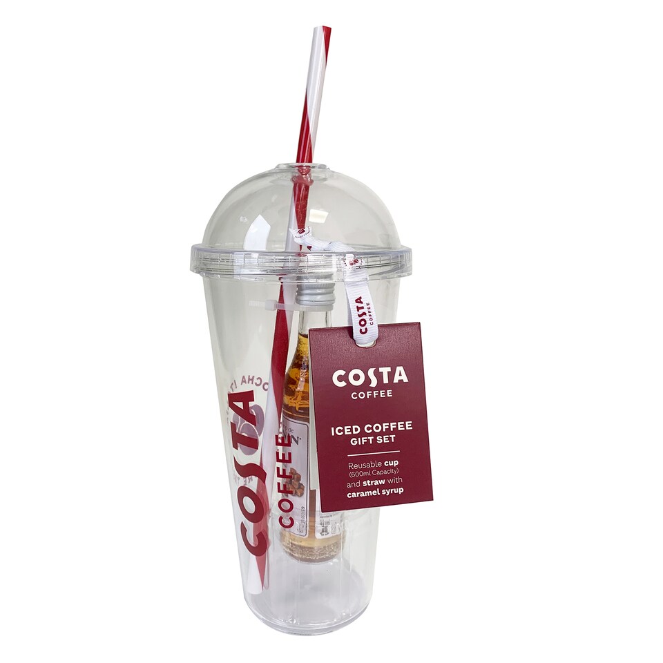 image 1 of COSTA ICED COFFEE CUP & SYRUP SET