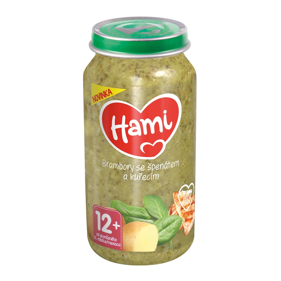 Obrázek 1 pro produkt HAMI masozeleninový příkrm Brambory se špenátem a kuřecím 250g