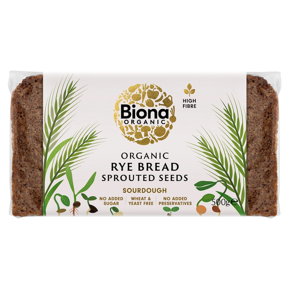 Biona Organic Vitality Rye Bread - Sprouted Seeds 500g