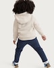 image 3 of F&F Boys Cotton Rich Kangaroo Pocket Hoodie in Stone