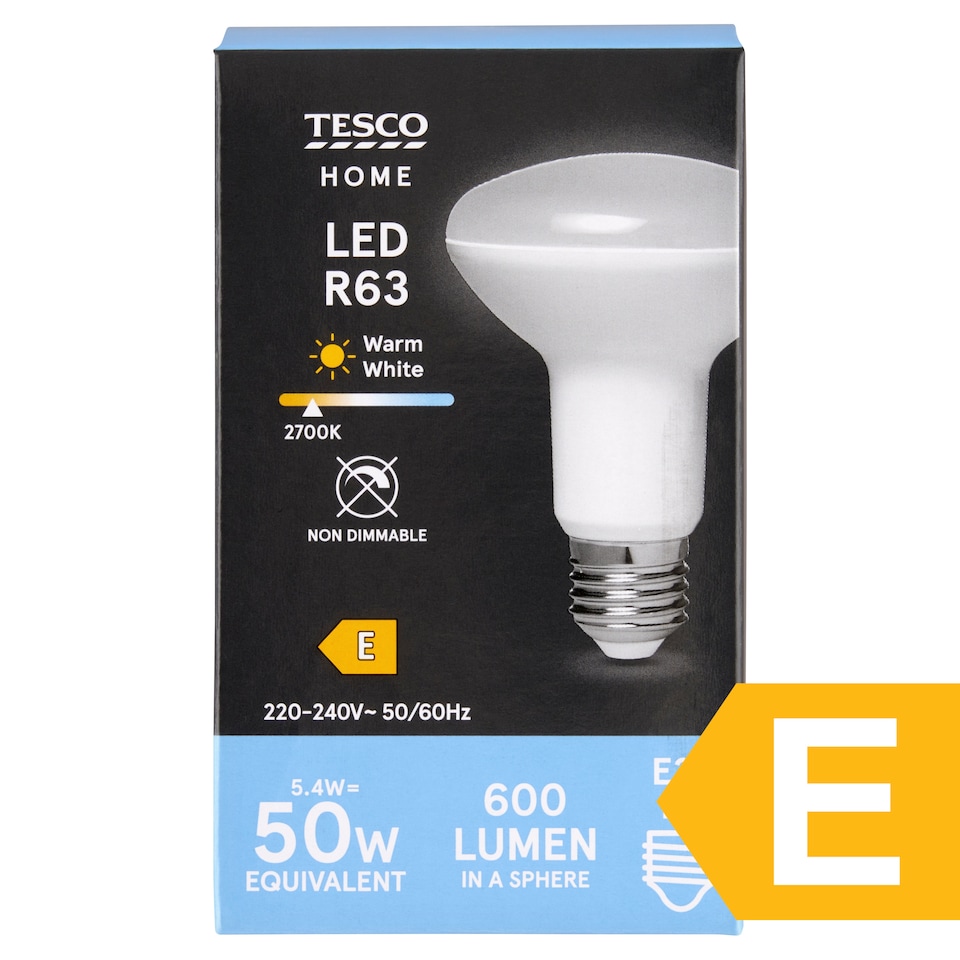 image 1 of Tesco Home LED R63 5.4W E27 Warm White Light 1 pc