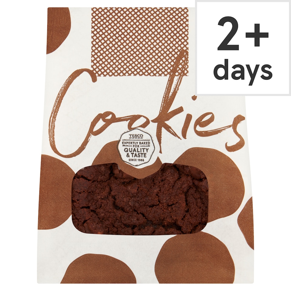 image 1 of Tesco Double Chocolate Cookies 5 Pack