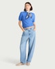 image 2 of F&F Knitted Short Sleeved Top in Blue