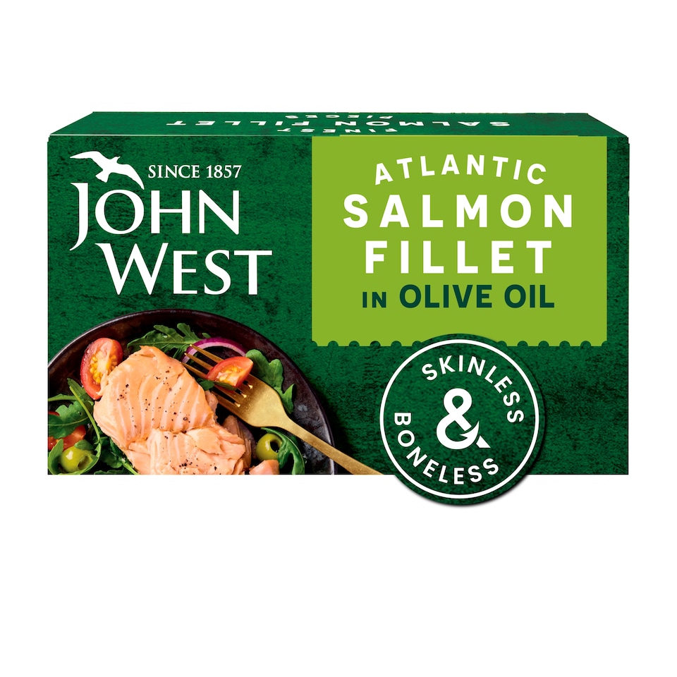 image 1 of John West Atlantic Salmon Fillet in Olive Oil 115g