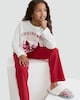 image 1 of F&F Girls Pure Cotton Christmas Club Slogan Pyjamas in Multi
