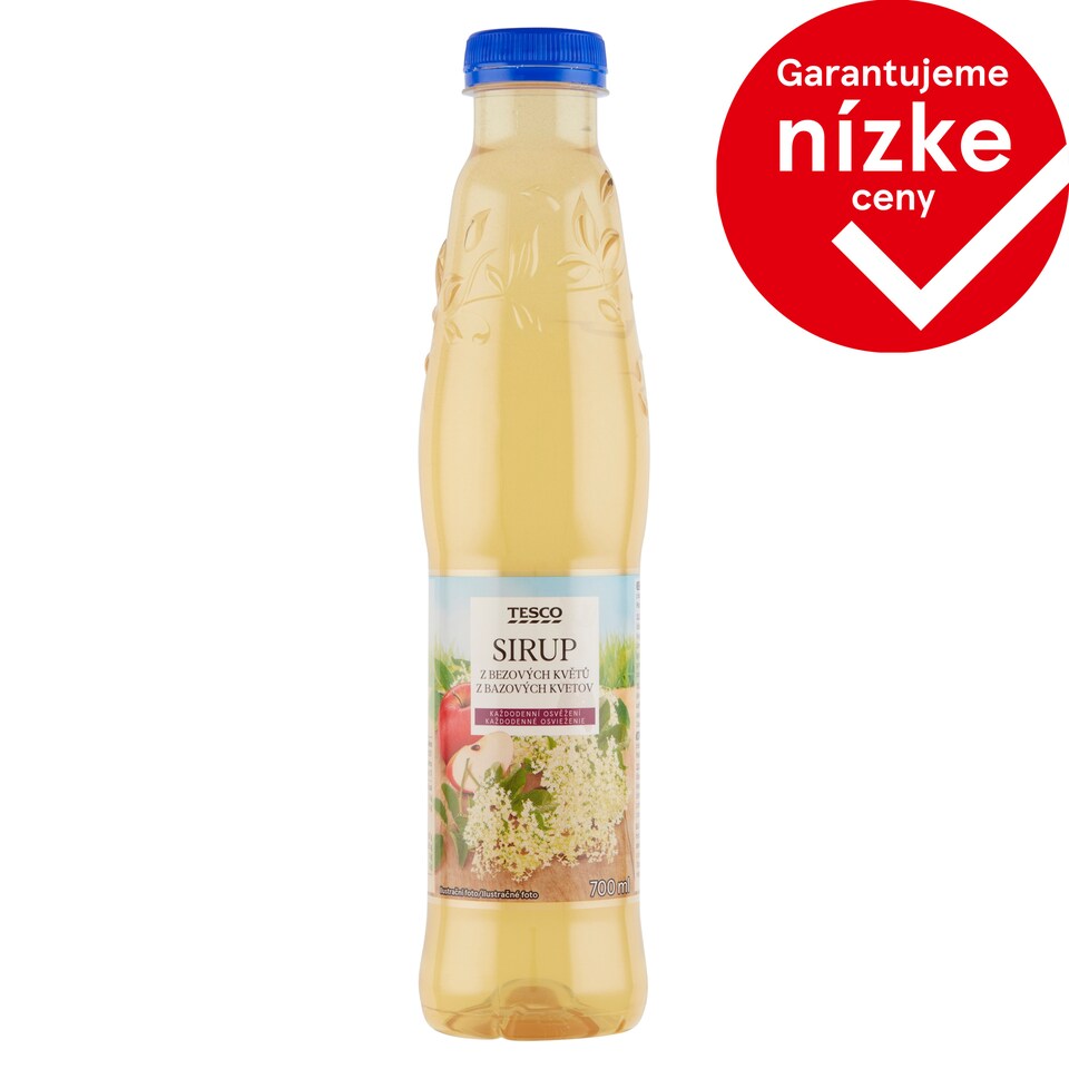 Tesco Sirup z bazových kvetov 700 ml