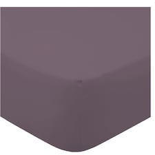 F&F Home Bedding 100% Cotton Grey Fitted Sheet Double