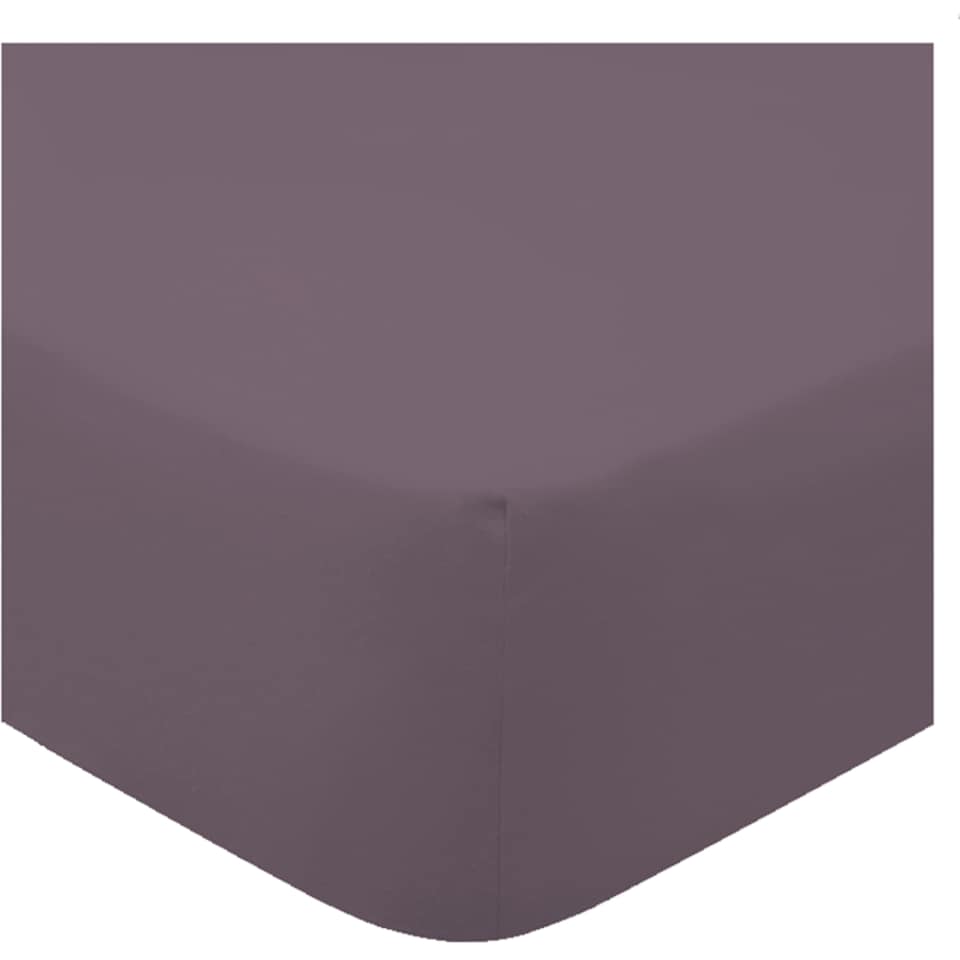 F&F Home Bedding 100% Cotton Grey Fitted Sheet Double