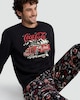image 1 of Coca-Cola Pure Cotton Christmas Print Pyjamas in Red